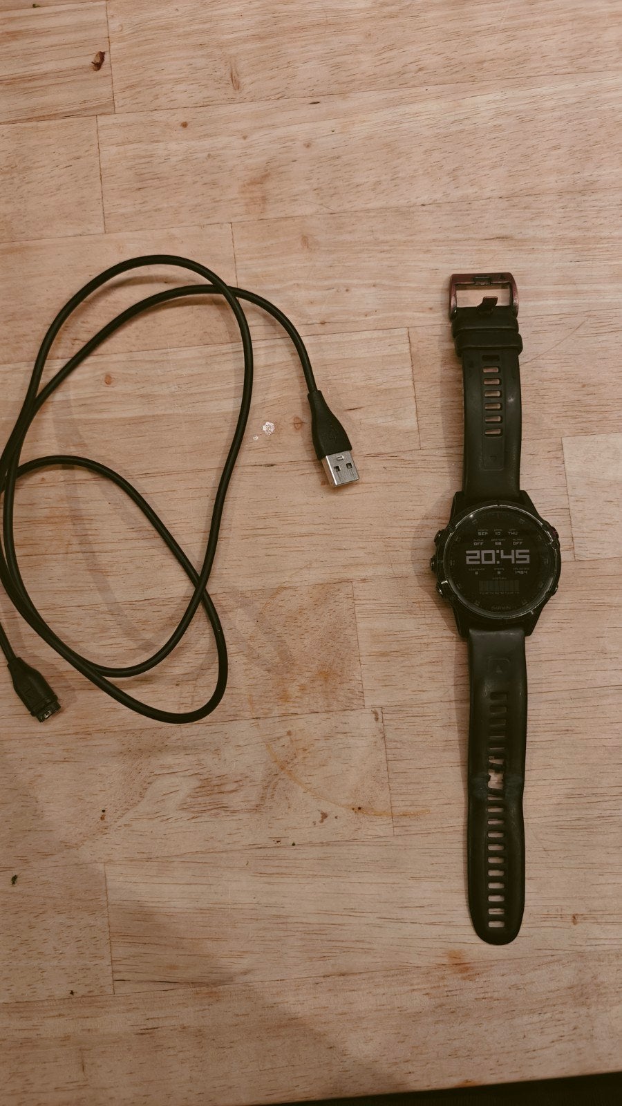 Garmin Fenix 5 plus sapphire, Ophalen, Gebruikt, Zwart