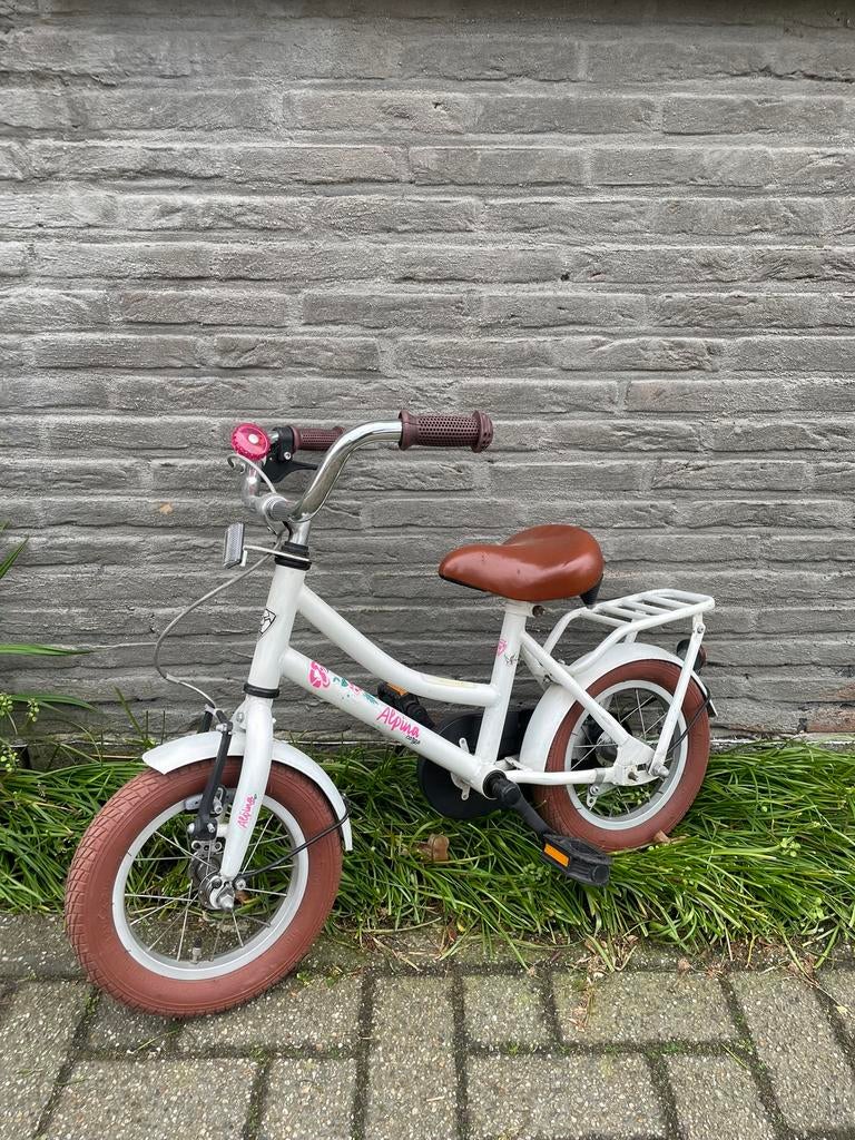 Kinderfiets ALPINA, Fietsen en Brommers, Ophalen, Gebruikt, Terugtraprem, Minder dan 16 inch