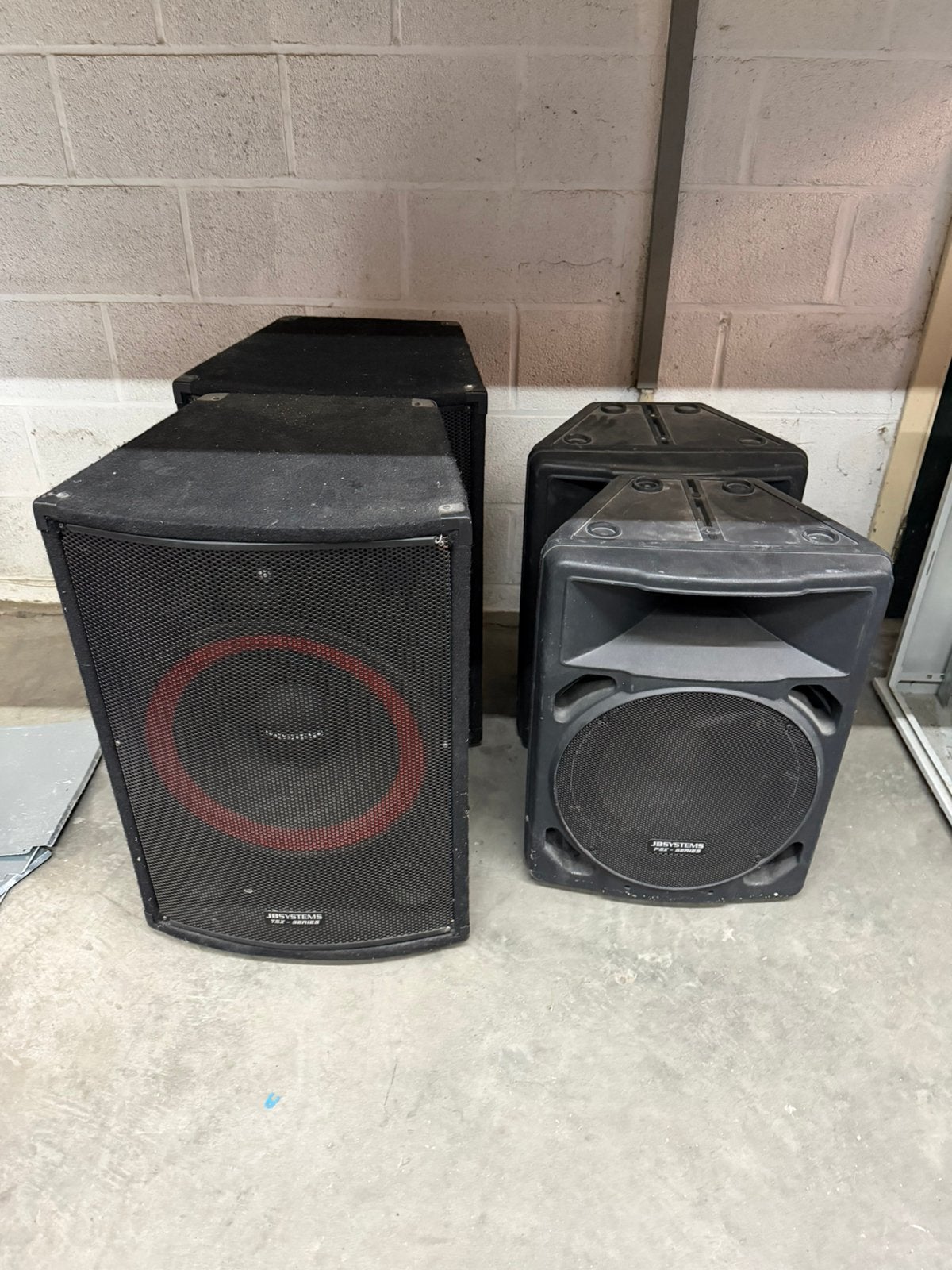 JBSystem P5X Series Muziekboxen + benodigde kabels, Audio, Tv en Foto, Ophalen, Gebruikt