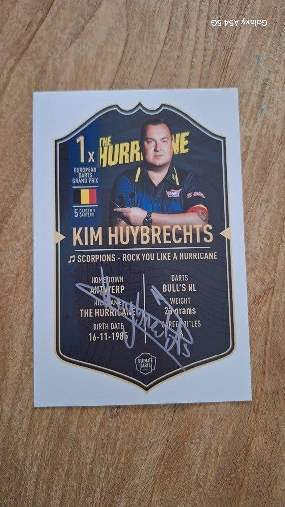 Foto met handtekening (print); Kim Huybrechts # Darts, Ophalen of Verzenden, Nieuw, Overige typen