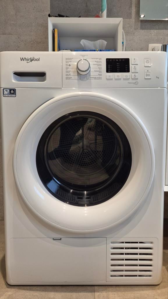 Whirlpool warmtepompdroger van 7 kg, Ophalen, 6 tot 8 kg, Gebruikt, Condens