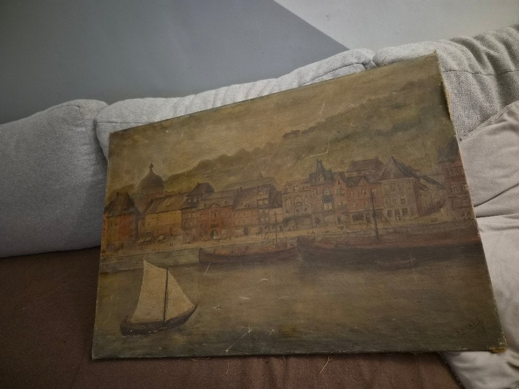 Tableau, Enlèvement ou Envoi, Œuvre originale, Peinture à l'huile, Toile