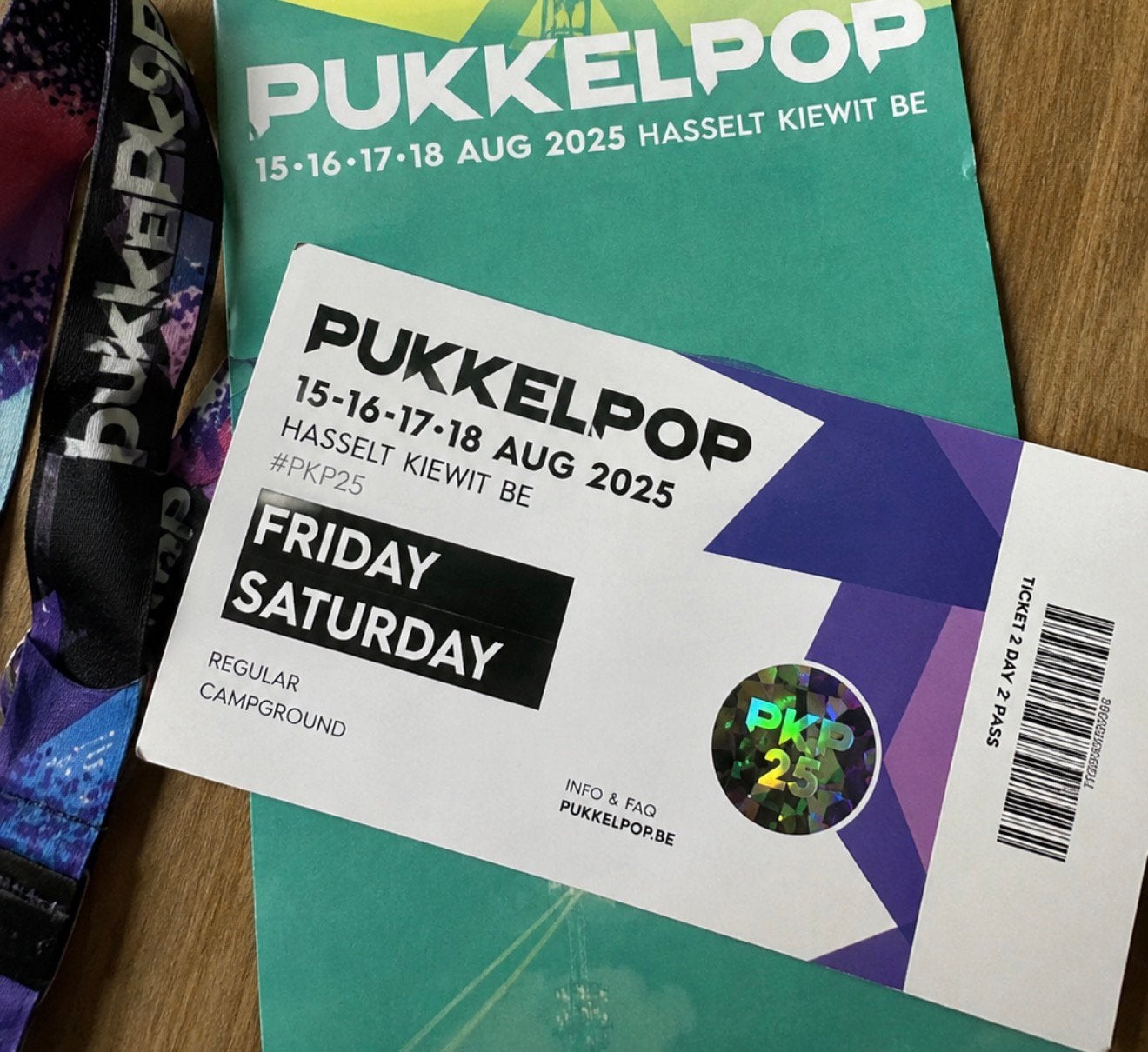 Pukkelpop Vrijdag & Zaterdag ticket te koop., Diversen, Levensmiddelen, Ophalen