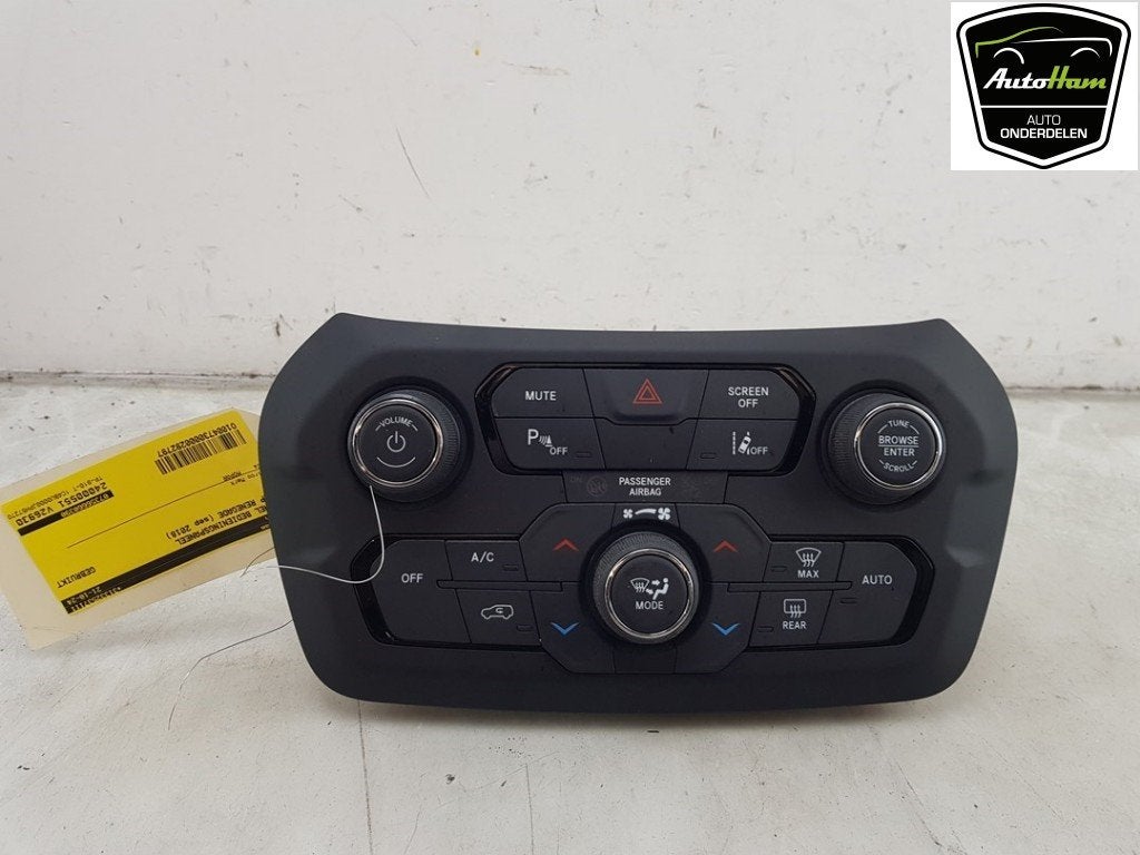 PANNEAU DE COMMANDE CHAUFFAGE CLIMATISATION Renegade (BU), Jeep, Dhr. J. Ham, Administratie@autoham.nl, Utilisé