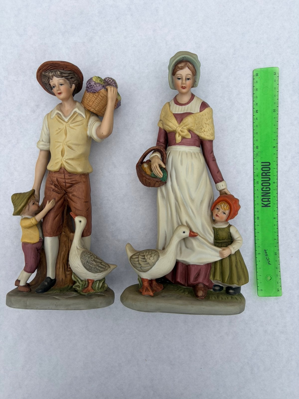 Set 2 Vintage Beeldjes Boer & Boerin 1986 - Koloniale Stijl, Ophalen of Verzenden, Gebruikt
