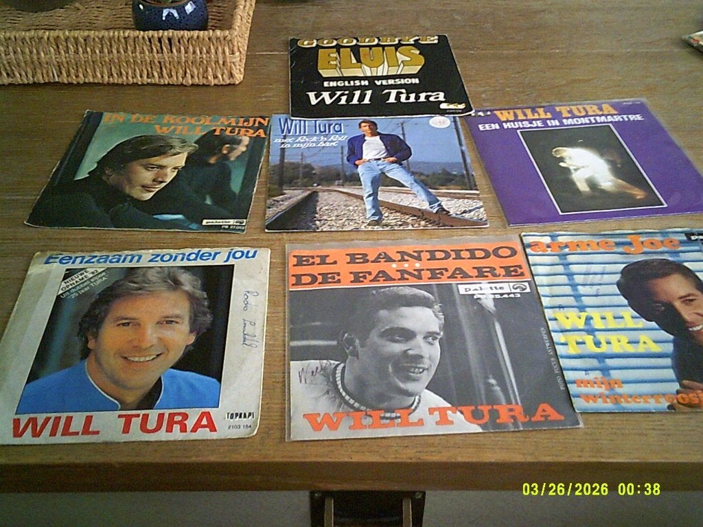 Will Tura -9 vinylsingels in goede staat originele persing, 7 inch, Ophalen of Verzenden, Zo goed als nieuw, Pop