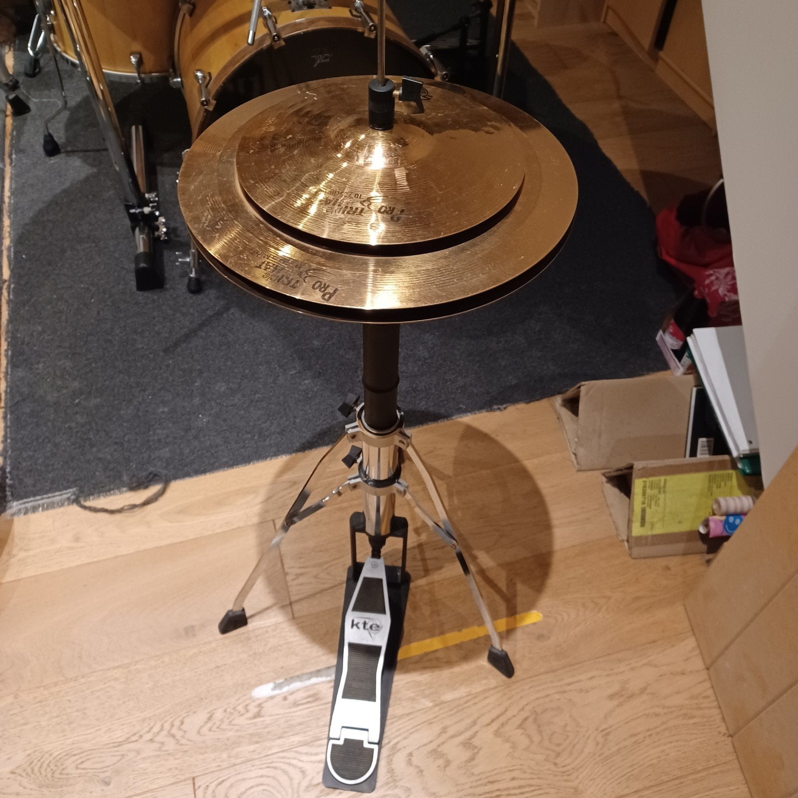 rare sabian triple hihat pour votre batterie à zgst, Musique & Instruments, Enlèvement, Comme neuf, Batterie ou Percussions