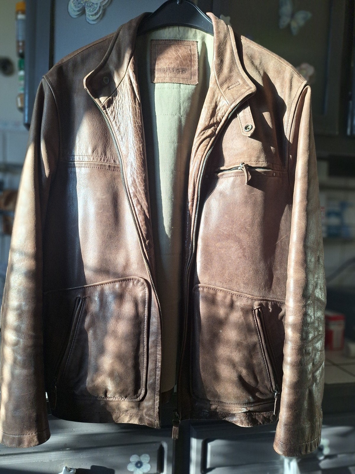 veste cuir matiere  bùuf  taille 50 50ì, Enlèvement ou Envoi