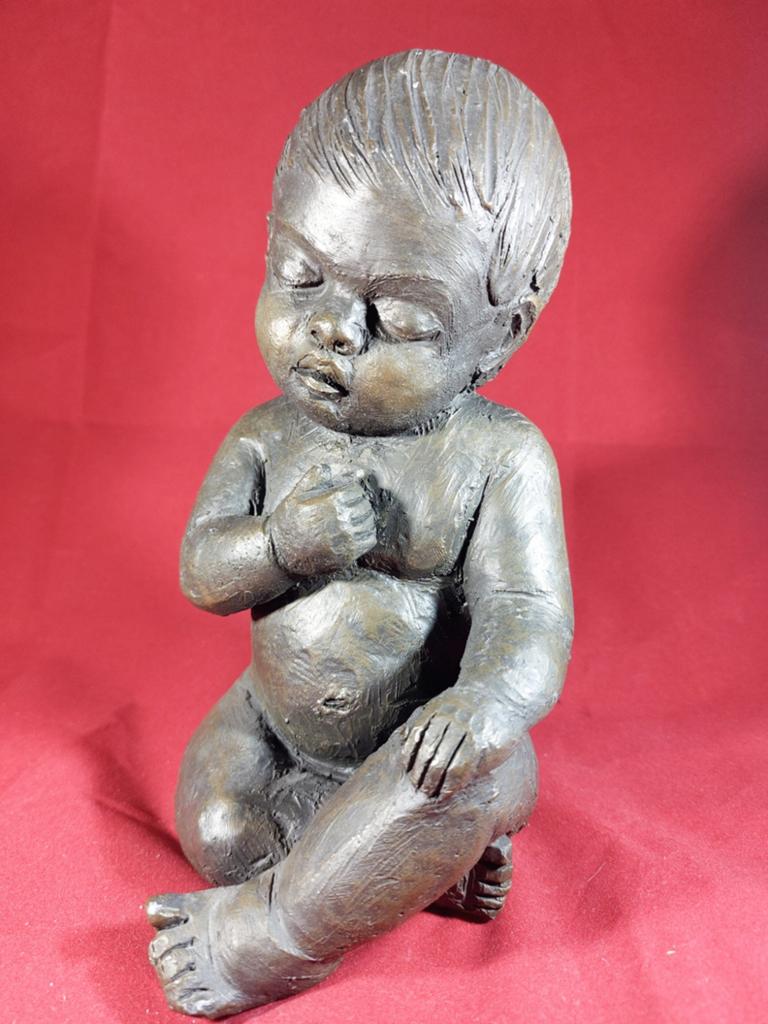 Belle statue de bébé en bronze — Mat Wanders (Perkeo/Kle), Collections, Statues & Figurines, Enlèvement ou Envoi