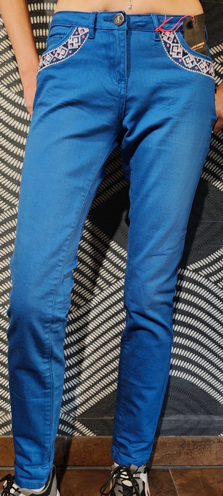 Pantalon slim bleu roi Maison Scotch NEUF avec étiquette, Neuf, Maison scotch, Enlèvement ou Envoi, Taille 36 (S)