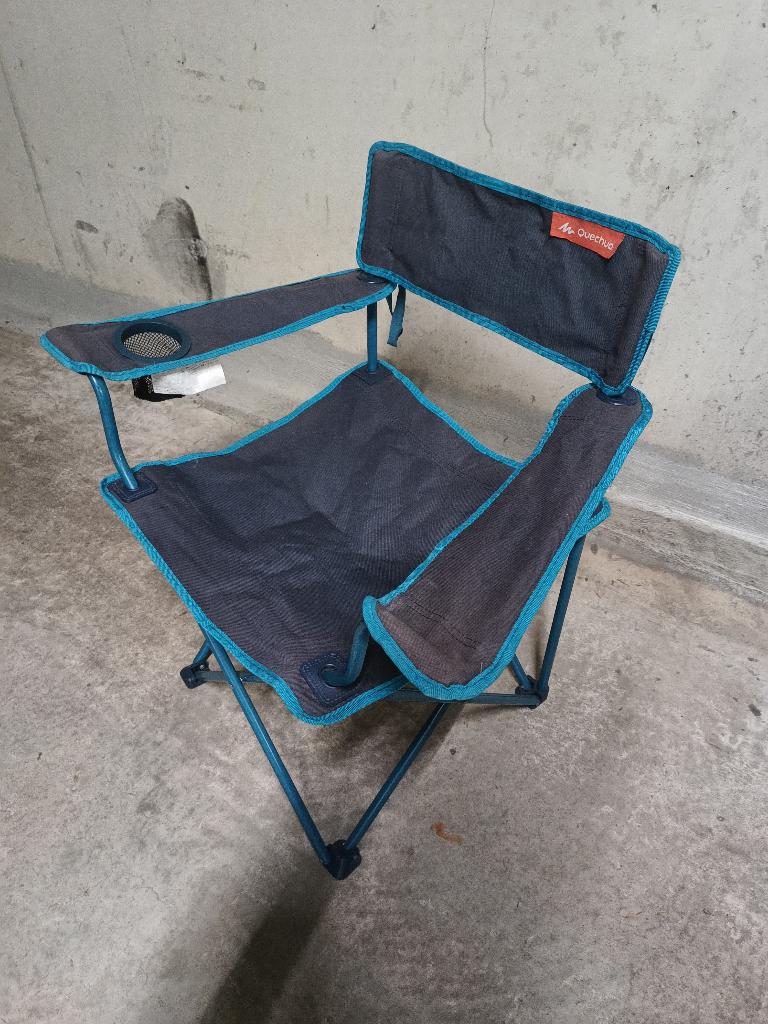 Camping stoel blauw, Ophalen, Gebruikt, Campingstoel