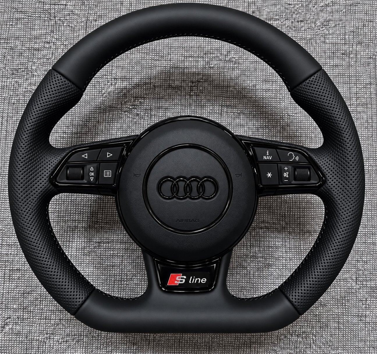 Volant Audi Custom Noir + Montage à Domicile, Autos : Pièces & Accessoires, Enlèvement ou Envoi, Audi