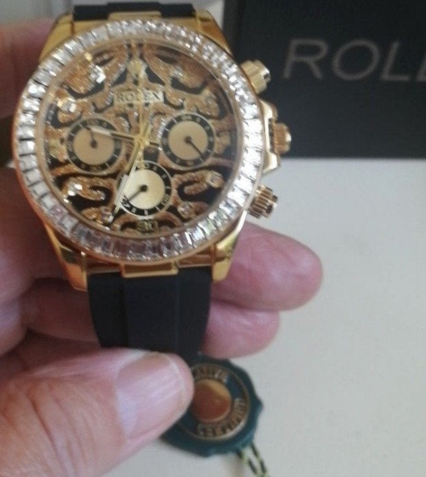 Rolex Dayton Eye Of The Tiger (Nieuw), Handtassen en Accessoires, Horloges | Heren, Polshorloge, Overige materialen, Nieuw, Ophalen of Verzenden