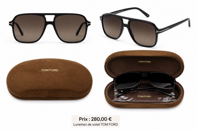 Zonnebril van merk Tom ford, Ophalen, Zo goed als nieuw, Zwart, Zonnebril