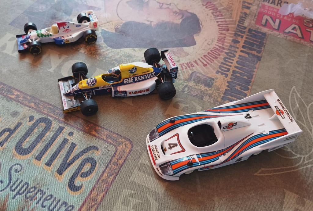 Set van 3 1/43e raceauto's, Ophalen of Verzenden, Gebruikt, Auto, Overige merken