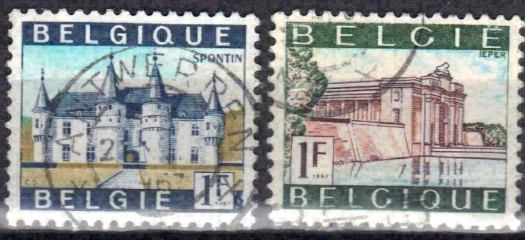 Belgique 1967 - Yvert/OBP 1423-1424 - Tourisme (ST), Envoi, Affranchi, Oblitéré