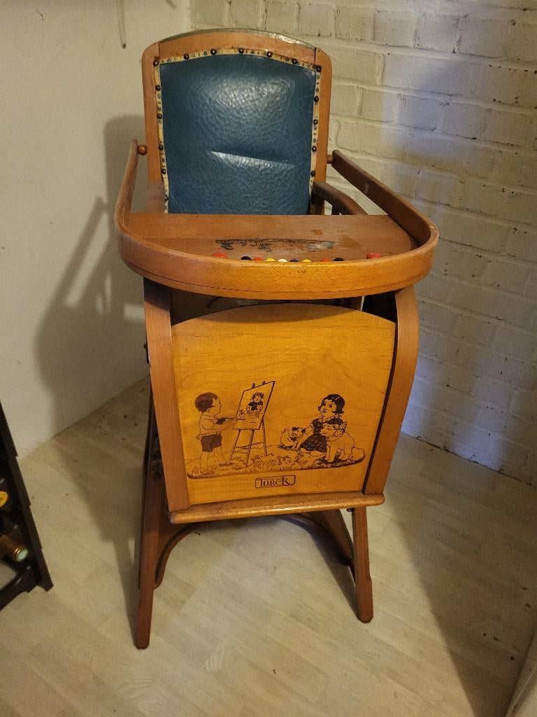 Chaise haute  “Vintage belge Torck transformable”, Enlèvement