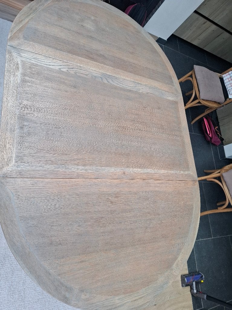 Eettafel, 150 à 200 cm, Cinq personnes ou plus, Rond, Comme neuf