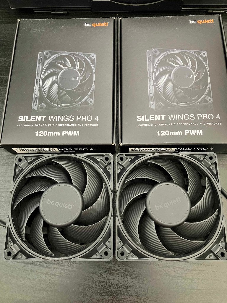 Lot de 2x be quiet! Silent Wings Pro 4 120mm PWM, Computers en Software, Computerkoelers, Zo goed als nieuw, Luchtkoeling, Ophalen of Verzenden