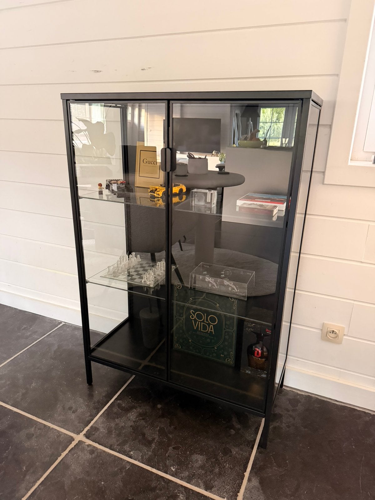 Ikea vitrinekast, Huis en Inrichting, Kasten | Vitrinekasten, Ophalen, Zo goed als nieuw