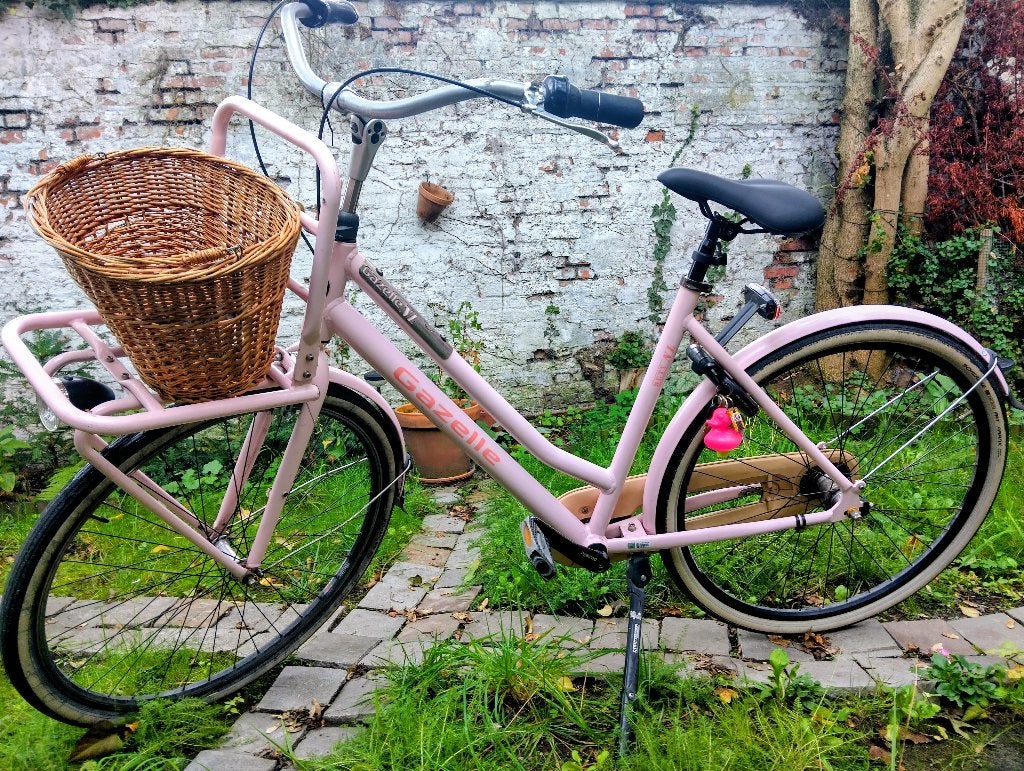 Damesfiets Gazelle, Ophalen, Terugtraprem, Gebruikt, (Extra) lage instap