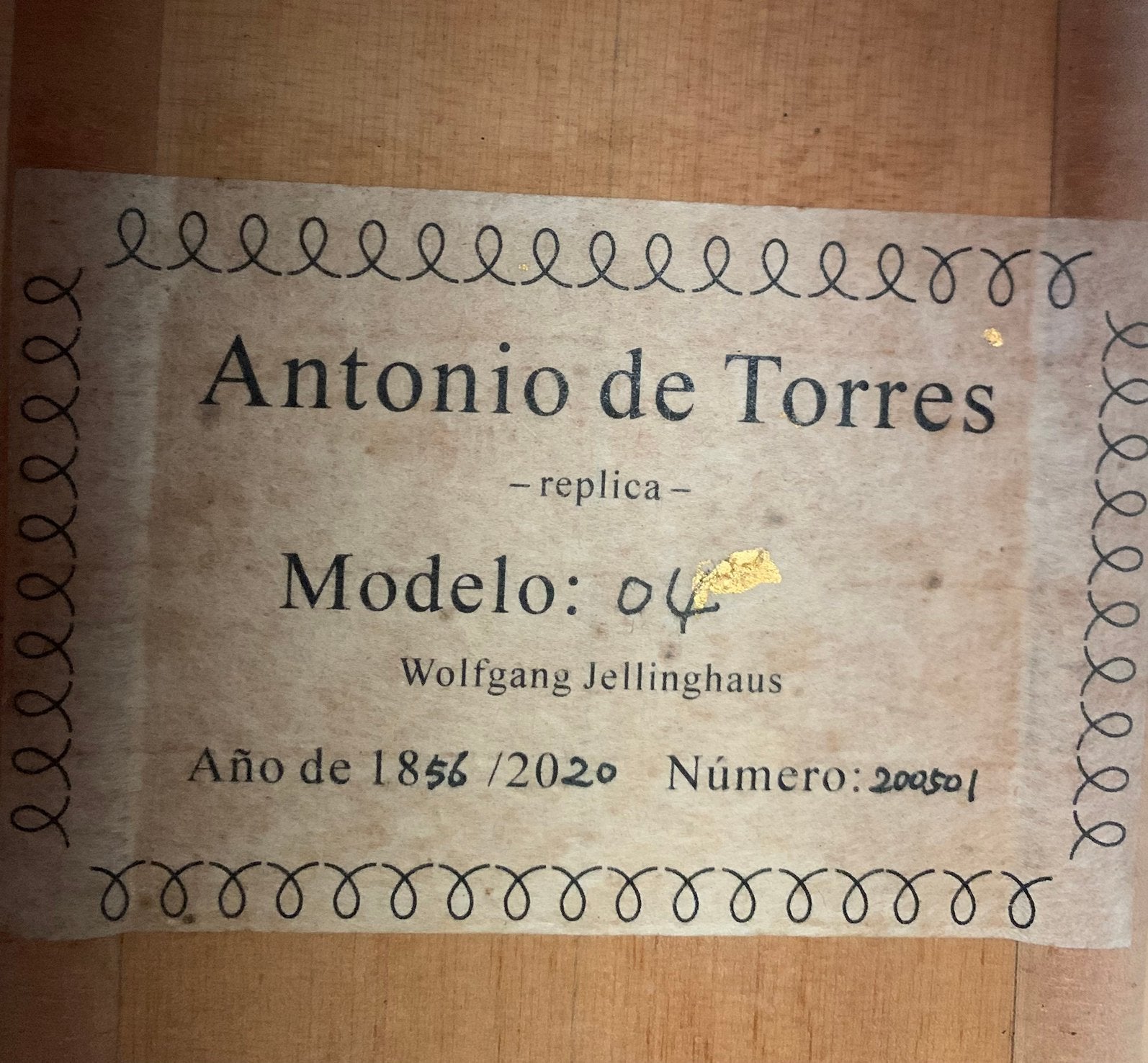Fantastische replica Antonio de Torres FE04 W. Jellinghaus, Muziek en Instrumenten, Snaarinstrumenten | Gitaren | Akoestisch, Ophalen of Verzenden