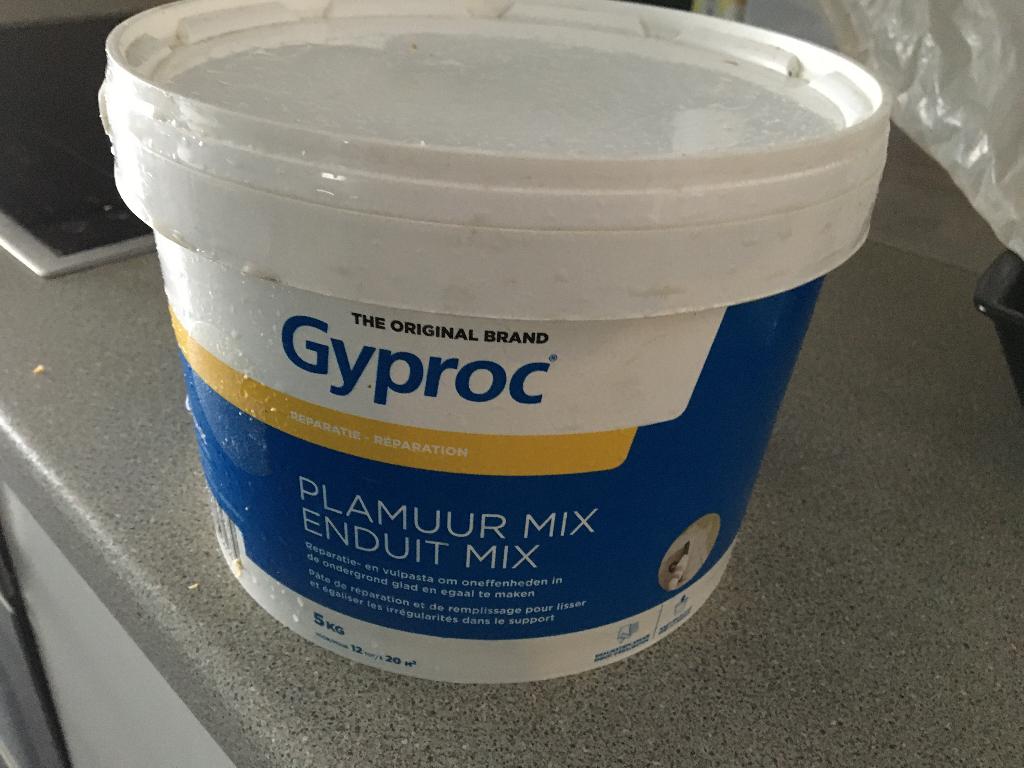 Gyproc plamuurmix 5 kg nieuw, Doe-het-zelf en Bouw, Ophalen of Verzenden, Nieuw