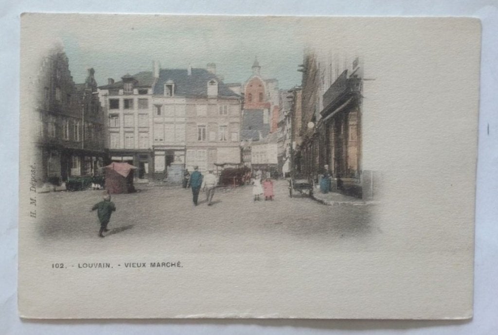 Louvain 1901 Louvain Vieux Marche, Collections, Envoi, Avant 1920, Affranchie, Brabant Flamand