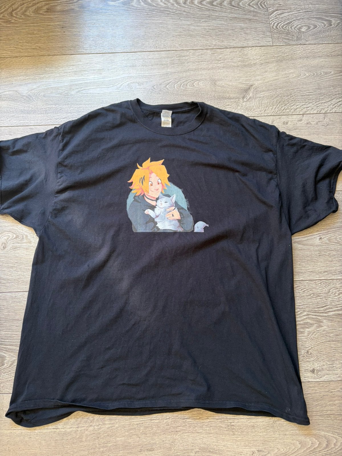 T-shirt à bulles rouge Denki Kaminari (XXXL), Enlèvement, Comme neuf, Autres tailles, Noir