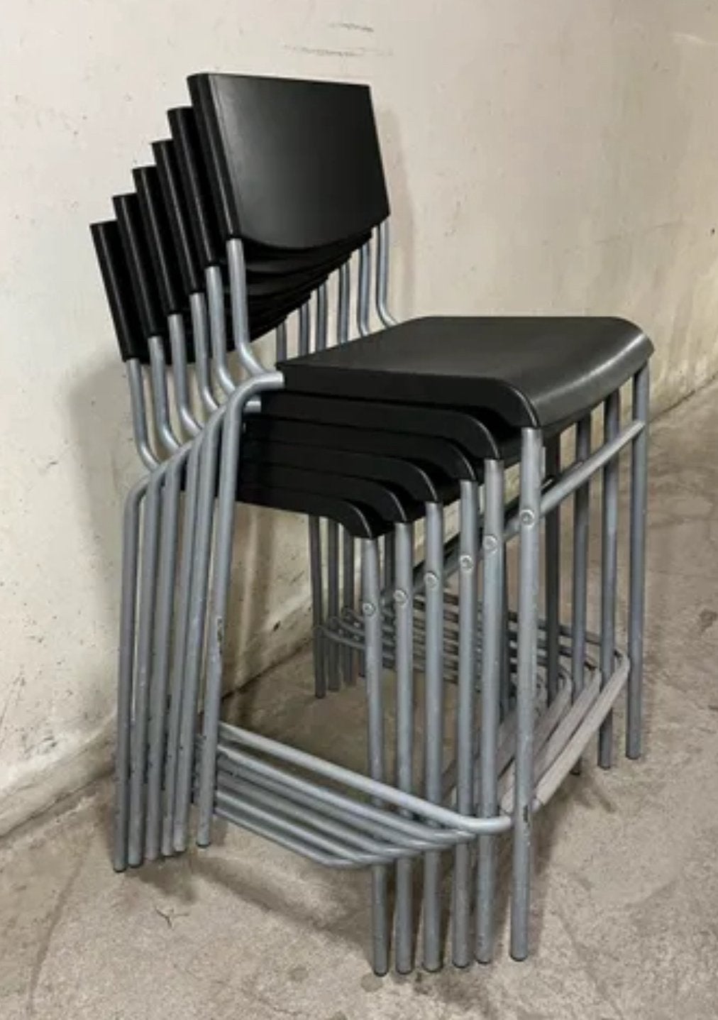 12 hoge party stoelen, Ophalen, Zo goed als nieuw