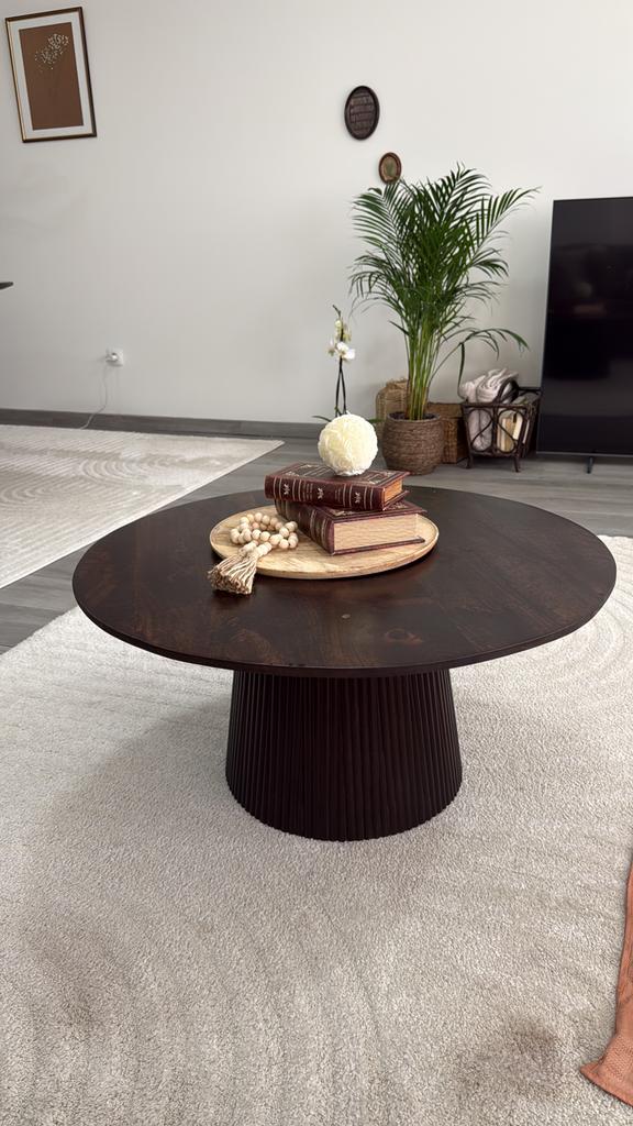donker bruin kleine tafel, Huis en Inrichting, Tafels | Salontafels, Ophalen, Gebruikt