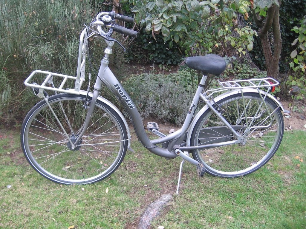 28 inch norta transportfiets damesfiets met 3 versnellingen, Gebruikt, Velgrem, Versnellingen, 50 tot 53 cm