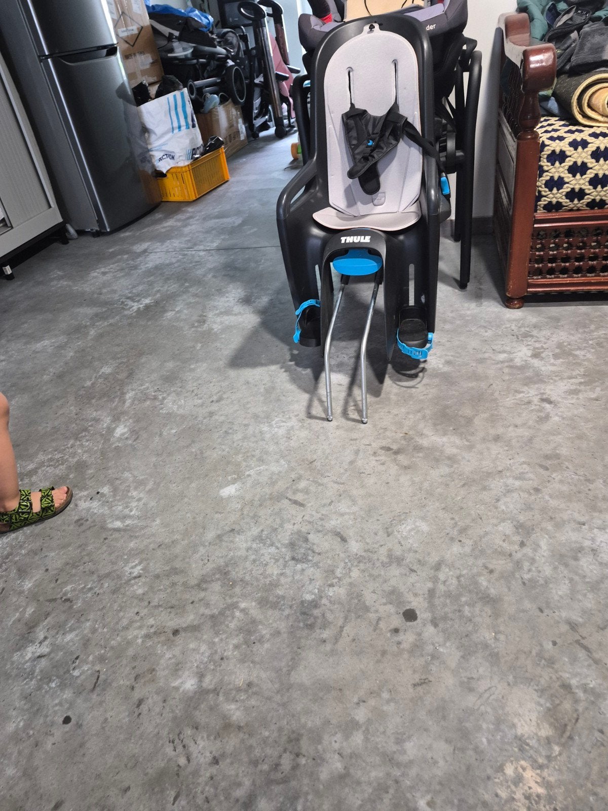 chaise de vélo pour enfants, Enlèvement