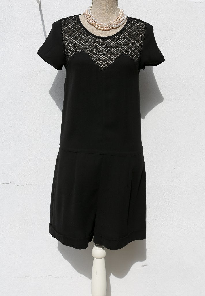 Prachtige zwarte jumpsuit maat S, Zwart, Ophalen of Verzenden, Zo goed als nieuw, Maat 36 (S)