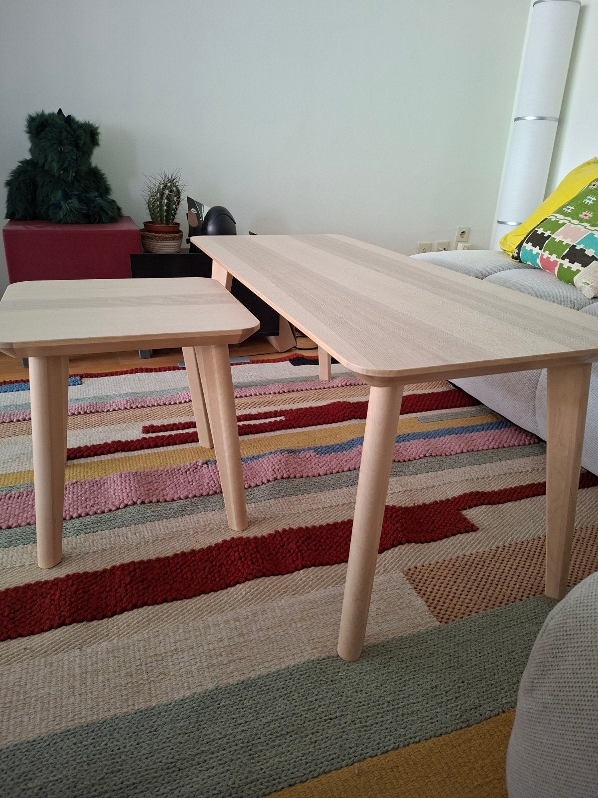 Ikea Lisabo salontafel grootste, Maison & Meubles, Enlèvement, Comme neuf, Rectangulaire