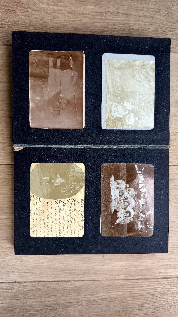 Antiek vintage fotoalbum – originele familiefoto’s, Gebruikt, Overige merken, Overige typen, Ophalen of Verzenden