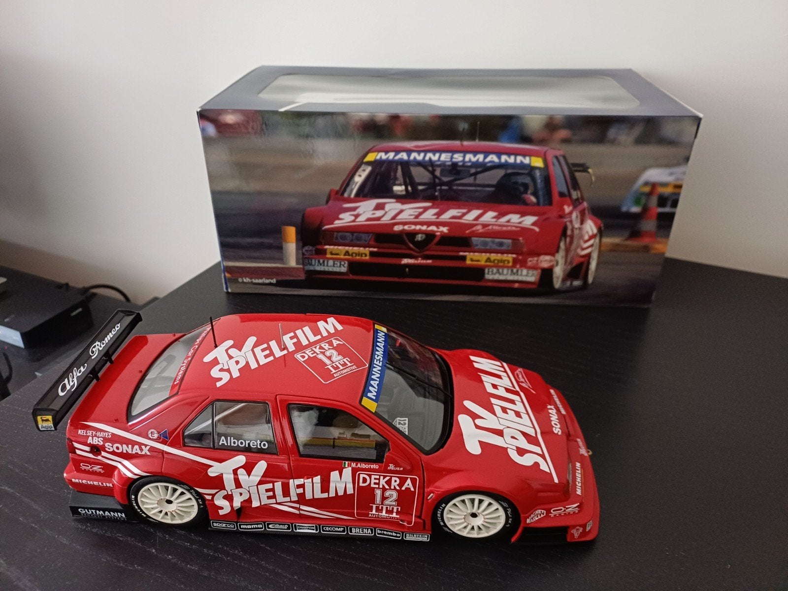WERK83 Alfa Romeo 155 DTM Michele Alboreto nieuwstaat, Hobby & Loisirs créatifs, Enlèvement ou Envoi, Comme neuf, Voiture, Autres marques