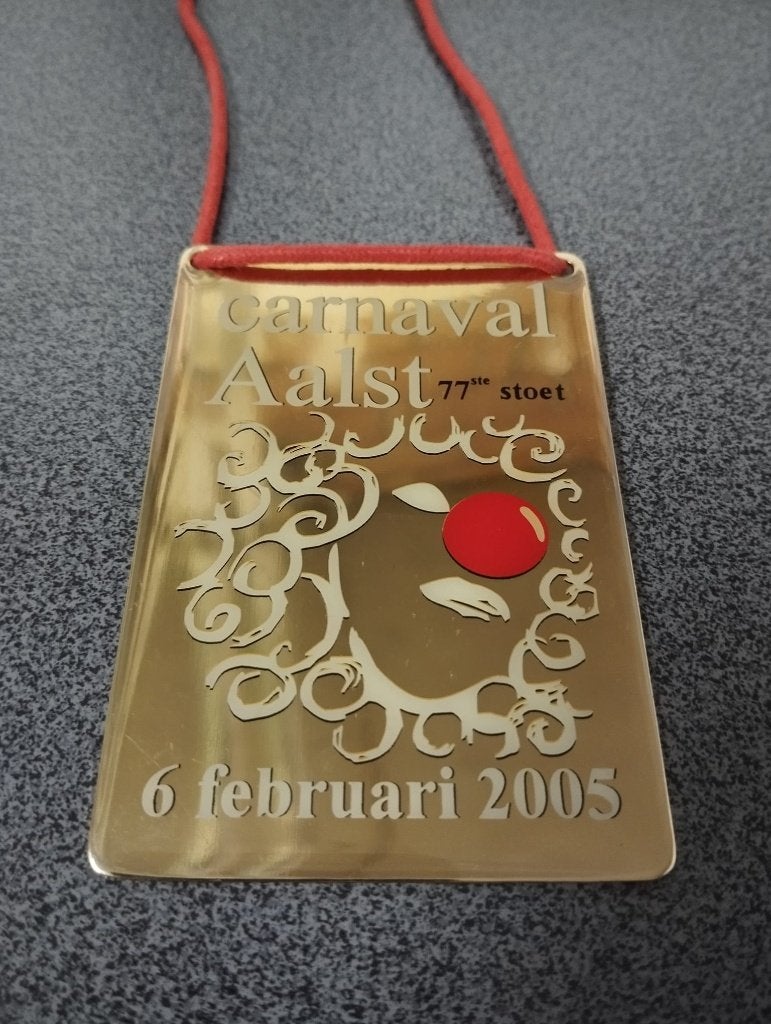 Carnaval medaille Aalst metaal 2005, Ophalen of Verzenden