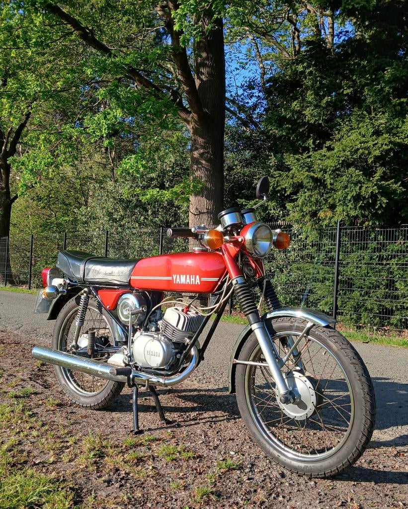 Yamaha RD 50 DX 1974 Baya Bruin, Fietsen en Brommers, Brommers | Oldtimers, Ophalen, Yamaha, 50 cc, 5 versnellingen