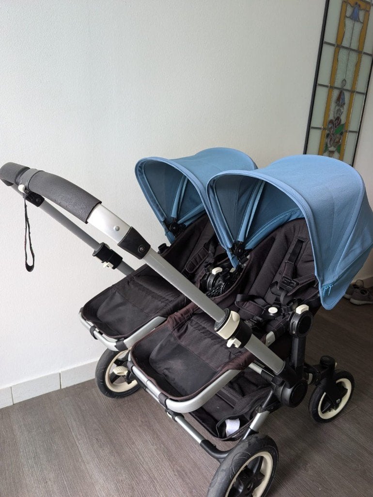Bugaboo Donkey, duo buggy, geen enkel vlekje op!, Kinderen en Baby's, Kinderwagens en Combinaties, Ophalen, Kinderwagen, Bugaboo