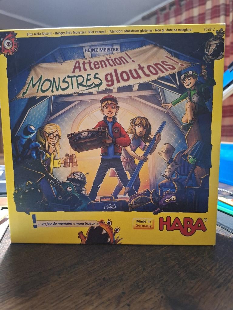 VOORZICHTIG! GULZIGE MONSTERS!!, Drie of vier spelers, Ophalen of Verzenden, Zo goed als nieuw, Haba