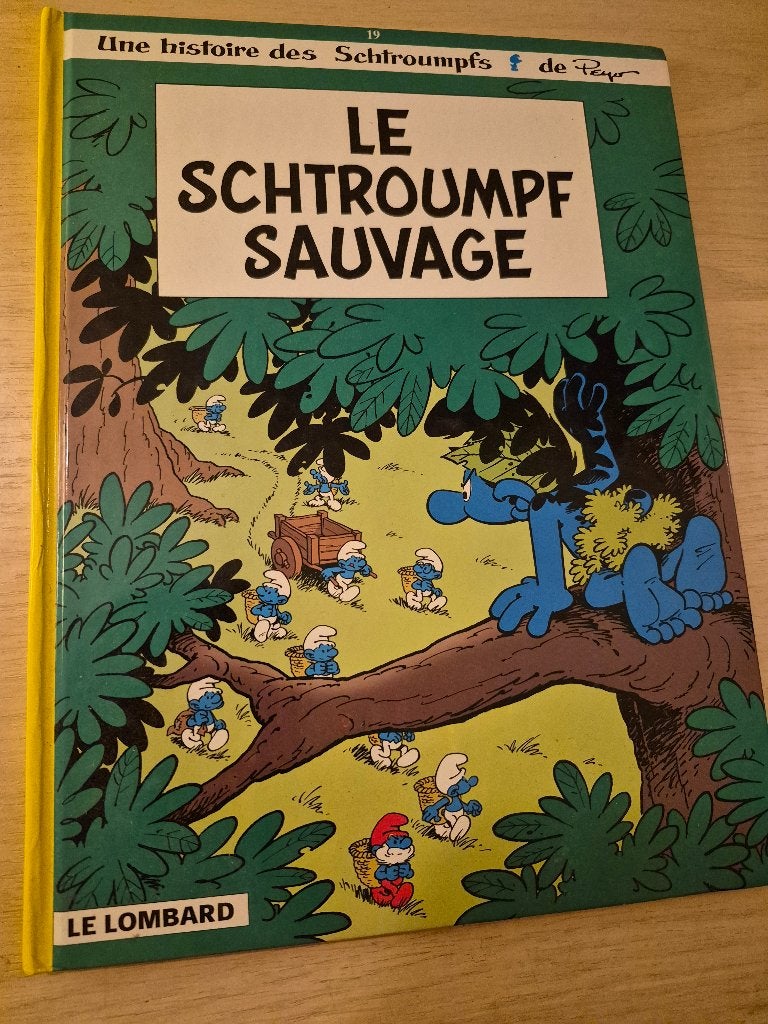 bande dessinée Le Schtroumpf sauvage, le tome 19, Livres, Peyo, Enlèvement ou Envoi, Une BD, Comme neuf