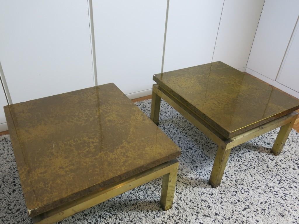 2st salontafels van Guy Lefevre Maison Jansen ca  1950, Ophalen