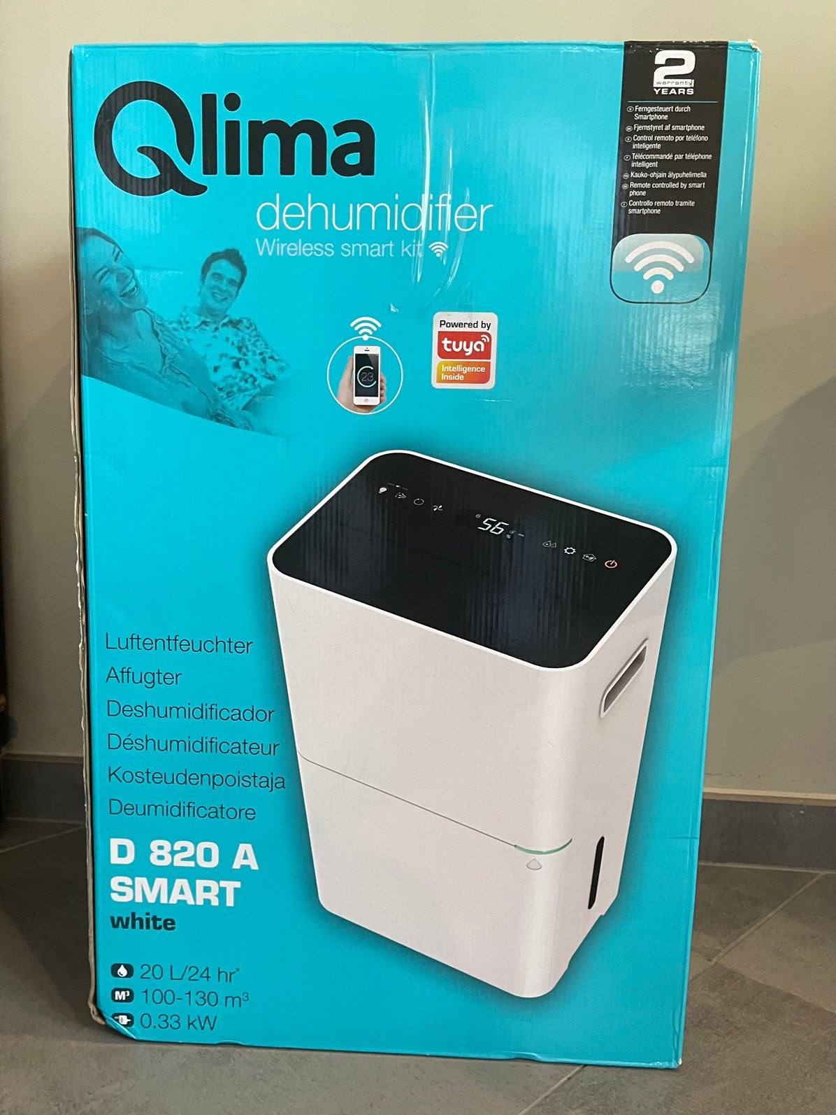 Qlima Déshumidificateur D820A Smart blanc, Electroménager, Enlèvement, Comme neuf, Déshumidificateur
