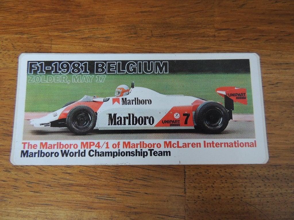Marlboro Mc Laren MP4-1 WCT F1-1981 Zolder  Belgium, Verzenden, Zo goed als nieuw, Auto of Motor