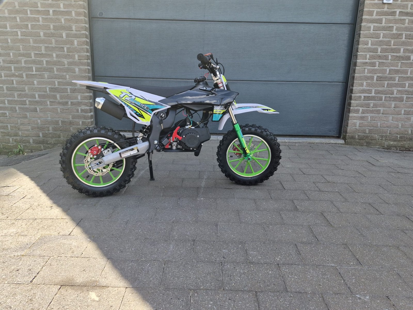 Nieuwe Pitbike / Dirtbike - 49cc - Groen/Zwart, Enlèvement, Comme neuf, Dirt Bike