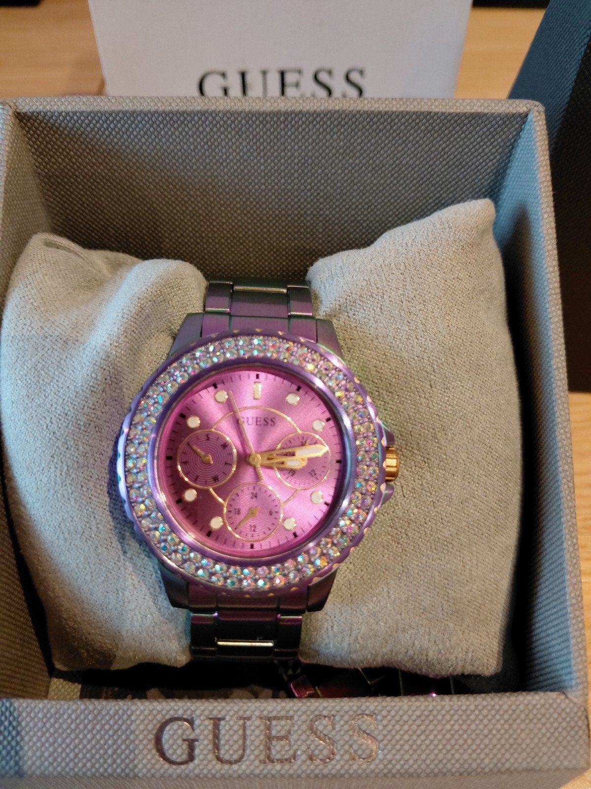 DAMESHORLOGE MERK GUESS, Handtassen en Accessoires, Staal, Staal, Guess, Polshorloge