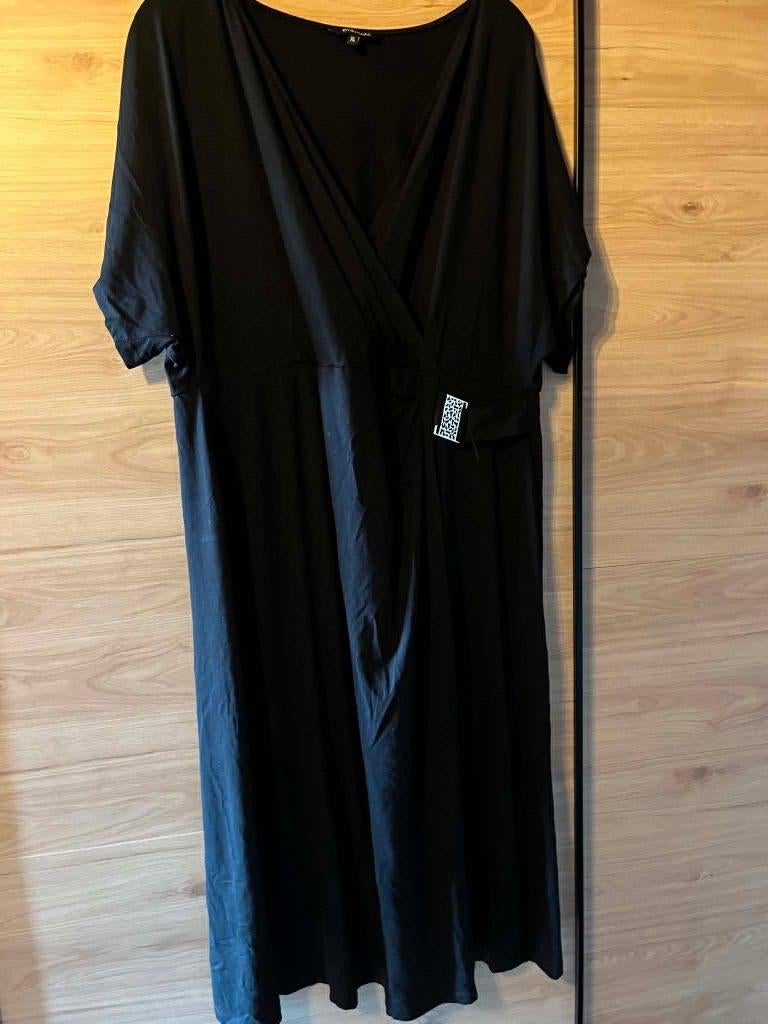 lang kleed stretch zwart ms mode xl, Ophalen of Verzenden, MS Mode, Gedragen, Jurk