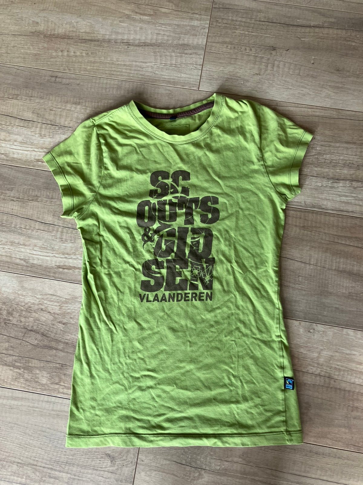 Scouts T-shirt maat M maar valt als S, Ophalen, Korte mouw, Maat 36 (S), Gedragen