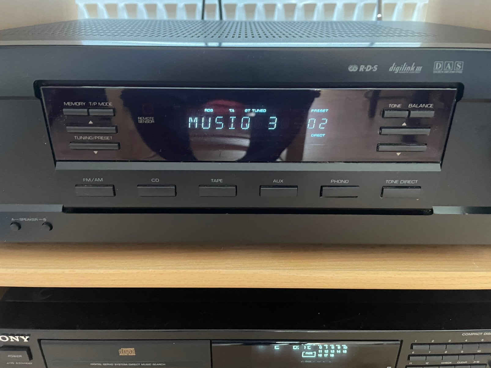 Sherwood RX 4108 2*100W @8 Ohm tunerversterker, Ophalen, Gebruikt